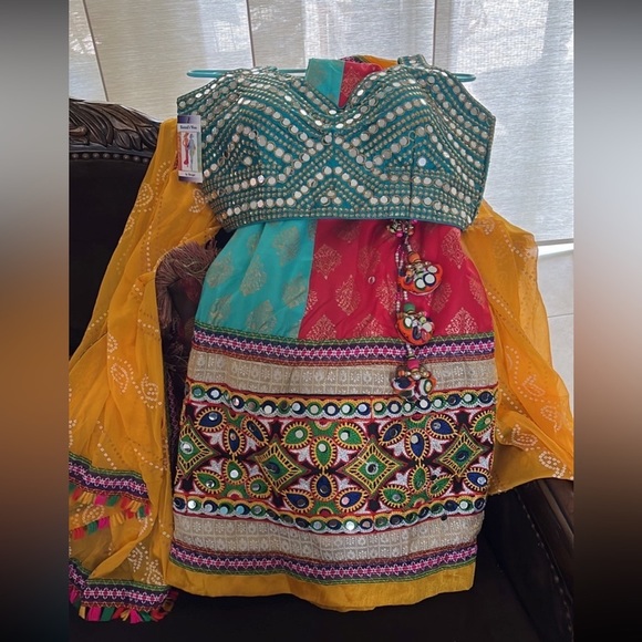 Multi color lehenga choli - Picture 1 of 4